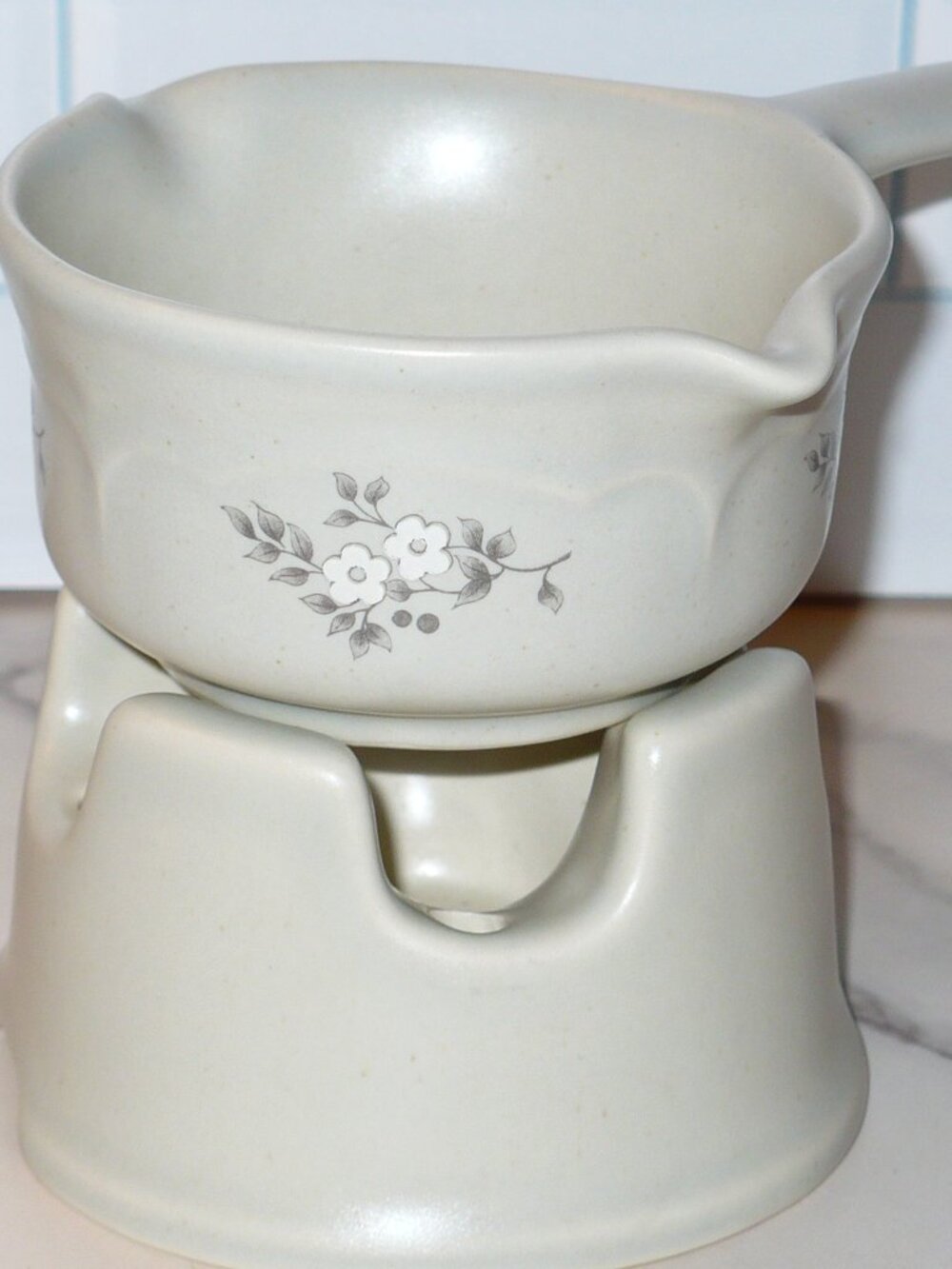 Vintage Pfaltzgraff Heirloom Pattern Butter Warmer Potpourri Pot Completer